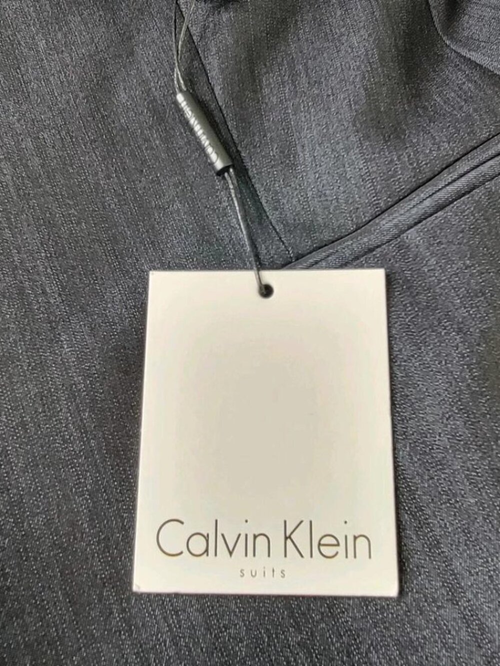 Calvin Klein Blazer Women Size 14 Gray Single Vent 3 Pockets 1 Button Lined New - Picture 6 of 15